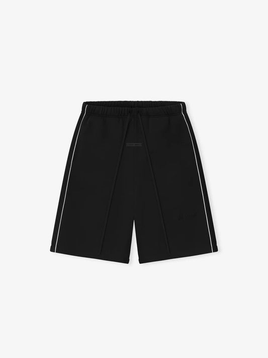 ESSENTIALS Relaxed Fleece Short With Piping