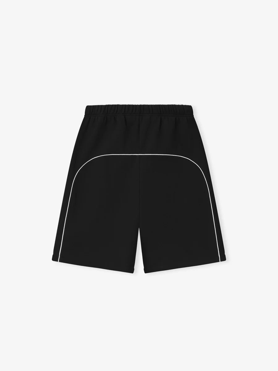 ESSENTIALS Relaxed Fleece Short With Piping