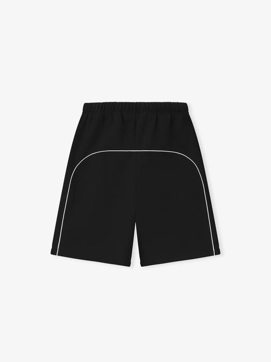 ESSENTIALS Relaxed Fleece Short With Piping