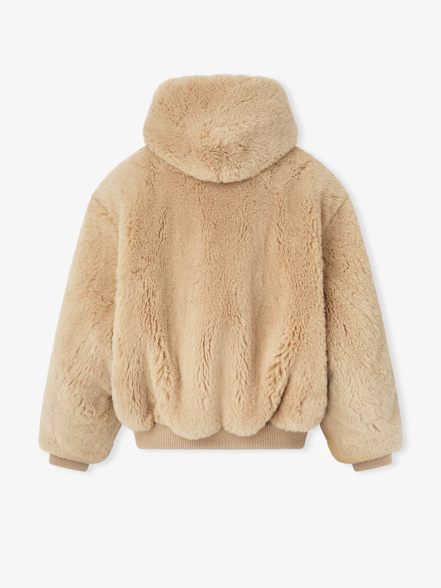 Fear of God Alpaca Hooded Bomber Jacket